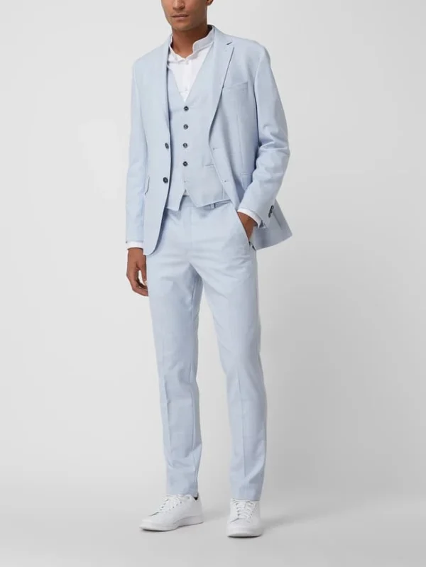 Coupon ? Pierre Cardin Modern Fit Anzughose Mit Stretch-Anteil Modell ‘Rick’ – ‘Futureflex’ – Hellblau ? 1