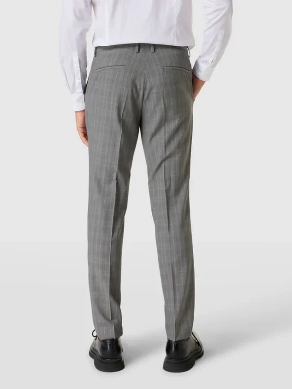 Angebote ? HUGO Hose Mit Glencheck-Muster Modell ‘Hesten’ – Hellgrau ? 6