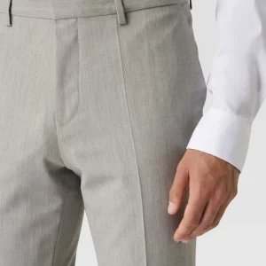 Am billigsten ✨ HUGO Hose Mit Bügelfalten Modell ‘Hesten’ – Hellgrau ? 11