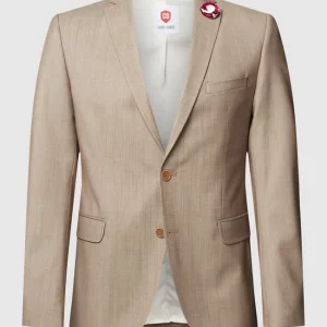 Neu ✔️ CG – Club Of Gents Slim Fit 2-Knopf-Sakko Mit Zier-Detail – Beige ? 9