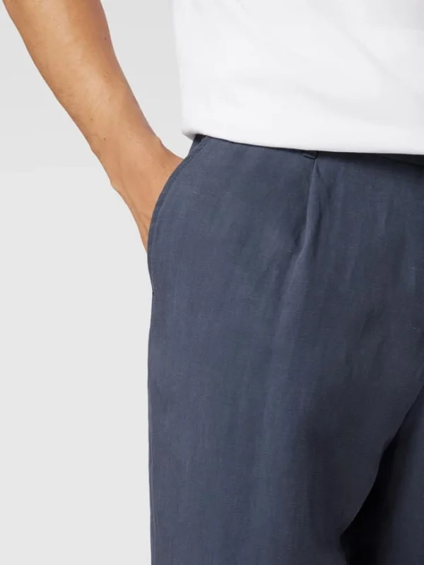 Schlussverkauf ? BOSS Hose Mit Label-Details Modell ‘Perin’ – Marineblau ? 4