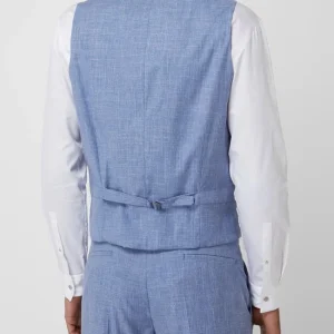 Aktion ? Strellson Weste Mit Leinen-Anteil Modell ‘Gyl’ – Hellblau ✨ 15