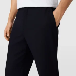Schlussverkauf ? BOSS Hose Mit Bügelfalten Modell ‘Leon’ – Marineblau ? 11