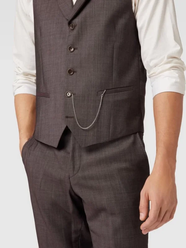 Coupon ? CG – Club Of Gents Weste Mit Leistentaschen Modell ‘Paddy’ – Rot ? 4