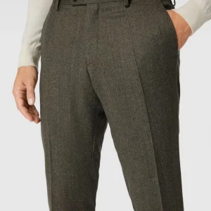 Auslauf ? CG – Club Of Gents Hose Mit Bügelfalten Modell ‘Cruz’ – Olivgrün ✔️ 11