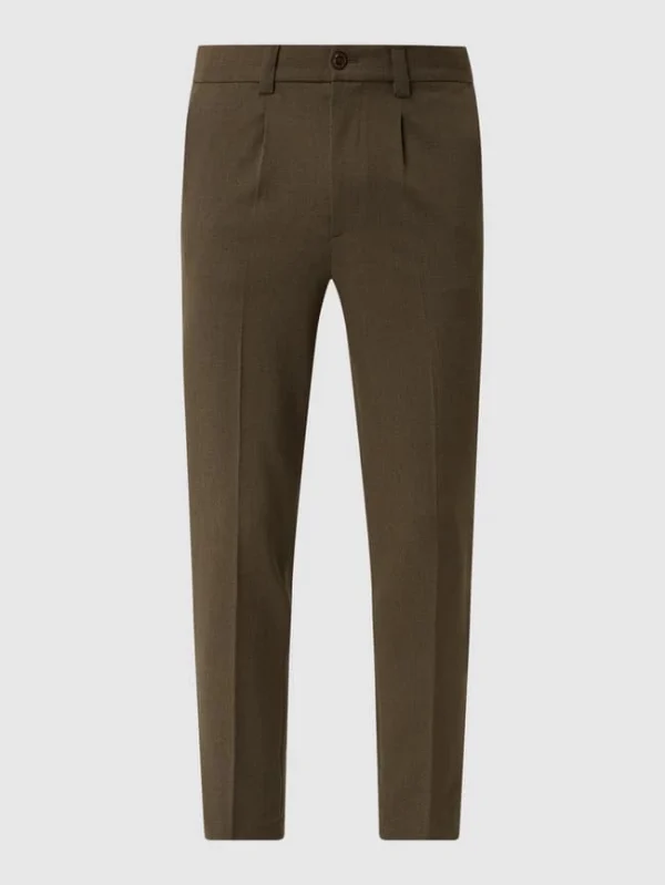 Brandneu ? MOS MOSH Bundfaltenhose Mit Stretch-Anteil Modell ‘Andrew Julian’ – Grün ? 3