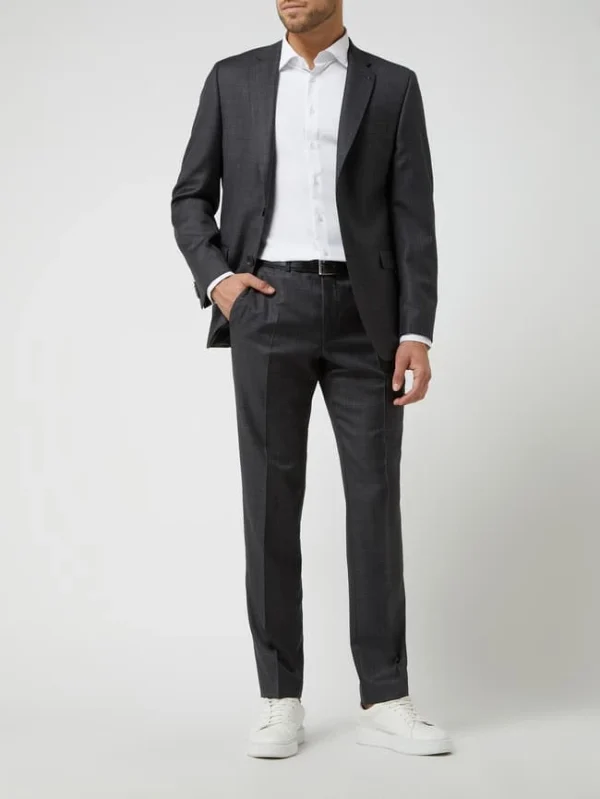 Am billigsten ? DIGEL Modern Fit Anzughose Aus Schurwolle Modell ‘Per’ – Anthrazit ? 1