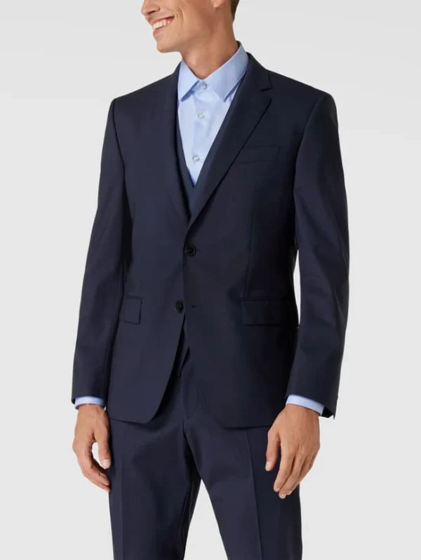 Auslauf ? BOSS Sakko Mit Reverskragen Modell ‘Huge’ – Blau ? 5