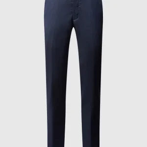Coupon ? MCNEAL Slim Fit Business-Hose Mit Webmuster – Marineblau ? 9