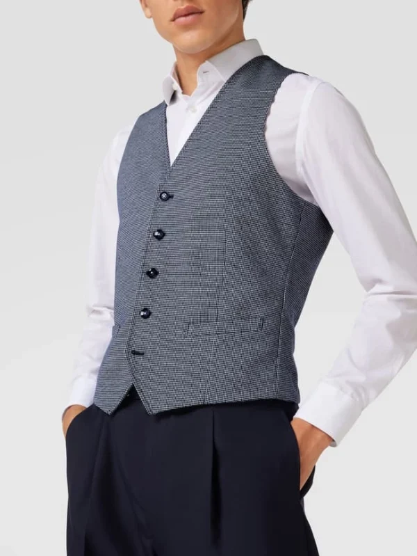 Am billigsten ✔️ MCNEAL Weste Mit Allover-Muster – Blau ? 4