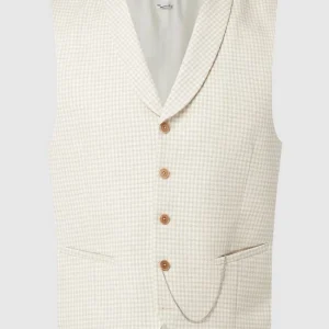 Coupon ? CG – Club Of Gents Slim Fit Weste Mit Leinen-Anteil Modell ‘Paddy’ – Beige ? 9