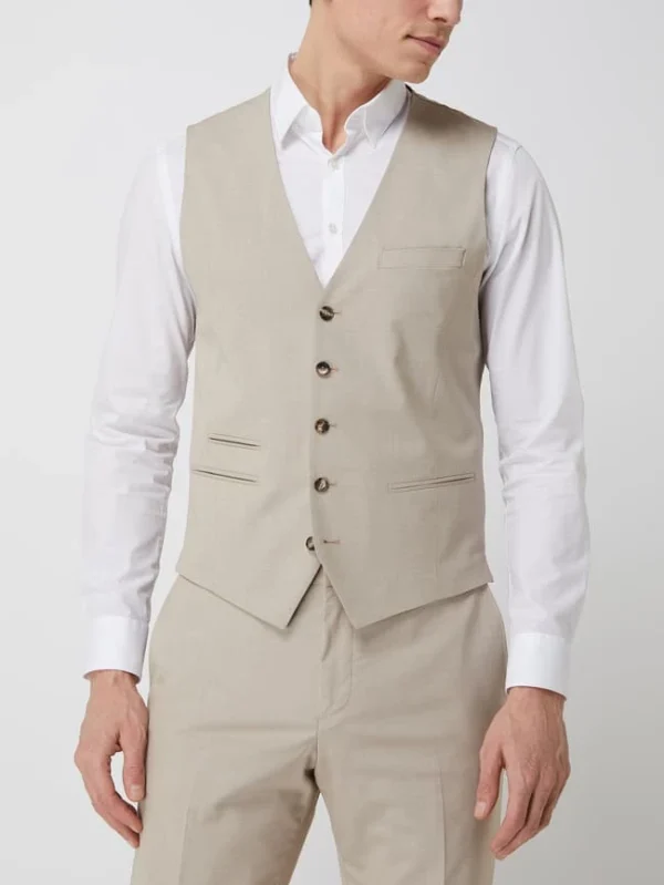 Bestpreis ⭐ S.Oliver BLACK LABEL Weste Mit Stretch-Anteil – Beige ? 5