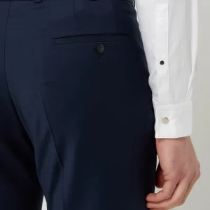 Budget ? Wilvorst Regular Fit Anzughose Mit Woll-Anteil – Marineblau ? 11