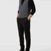 Billig ? Christian Berg Men Weste Mit Strukturmuster – Blau ❤️ 5