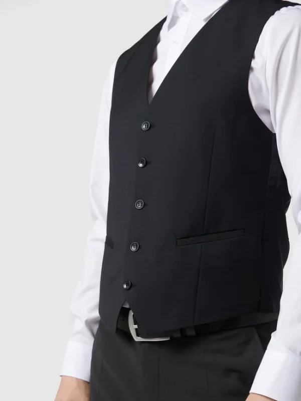 Neu ? CG – Club Of Gents Weste Mit Leistentaschen Modell ‘Carlto’ – Schwarz ❤️ 4