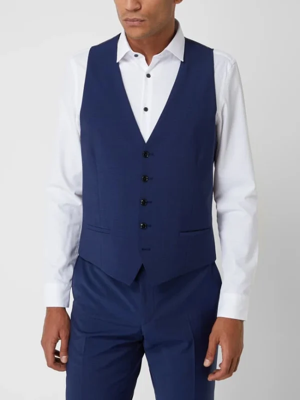 Bestes Angebot ❤️ Strellson Weste Mit Woll-Anteil Modell ‘Ves’ – Royalblau ? 5