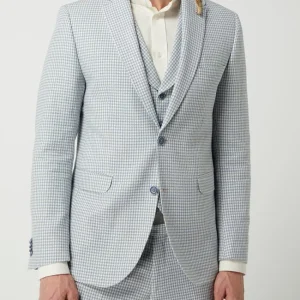 Bestpreis ? CG – Club Of Gents Slim Fit 2-Knopf-Sakko Mit Leinen-Anteil Modell ‘Paul’ – Hellblau ✨ 15