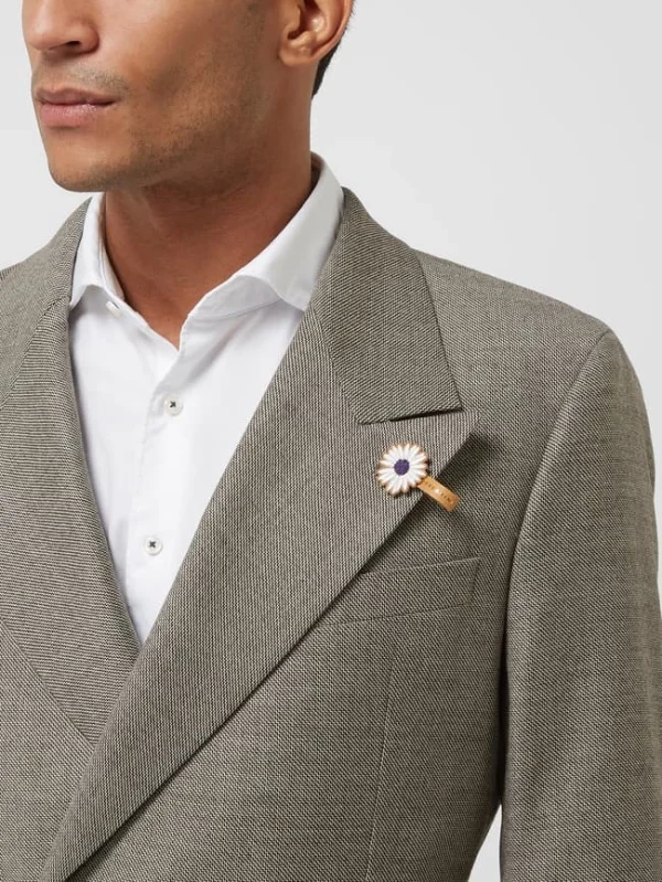 Neu ⌛ Baldessarini 2-Knopf-Sakko Aus Schurwoll-Elasthan-Mix Modell ‘Carter’ – Beige ⌛ 7