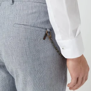 Beste Bewertungen von ? Cinque Cropped Anzughose Aus Leinenmischung Modell ‘Cijuno’ – Blau ? 11
