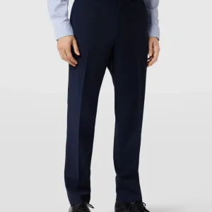 Schlussverkauf ? BOSS Anzughose In Unifarbenem Design – Marineblau ⌛ 13