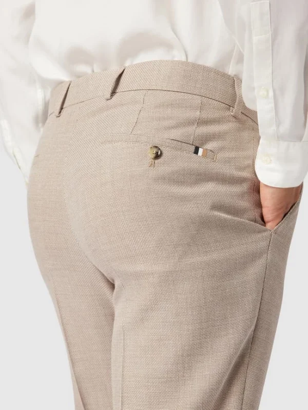 Billig ✨ BOSS Anzughose Aus Schurwolle-Viskose-Mix Modell ‘Lenon’ – Beige ? 4