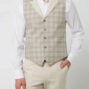 Angebote ? Atelier Torino Weste Aus Schurwoll-Leinen-Mix Modell ‘Sabino’ – Beige ? 13