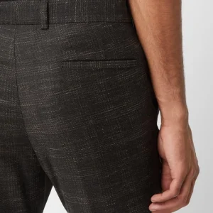 Brandneu ? Strellson Slim Fit Anzughose Mit Leinen-Anteil Modell ‘Till’ – Dunkelbraun ? 11