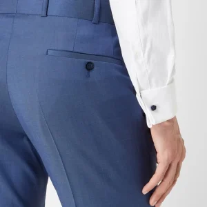 Beste Bewertungen von ✨ Wilvorst Slim Fit Anzughose Aus Wolle – Blau ❤️ 11