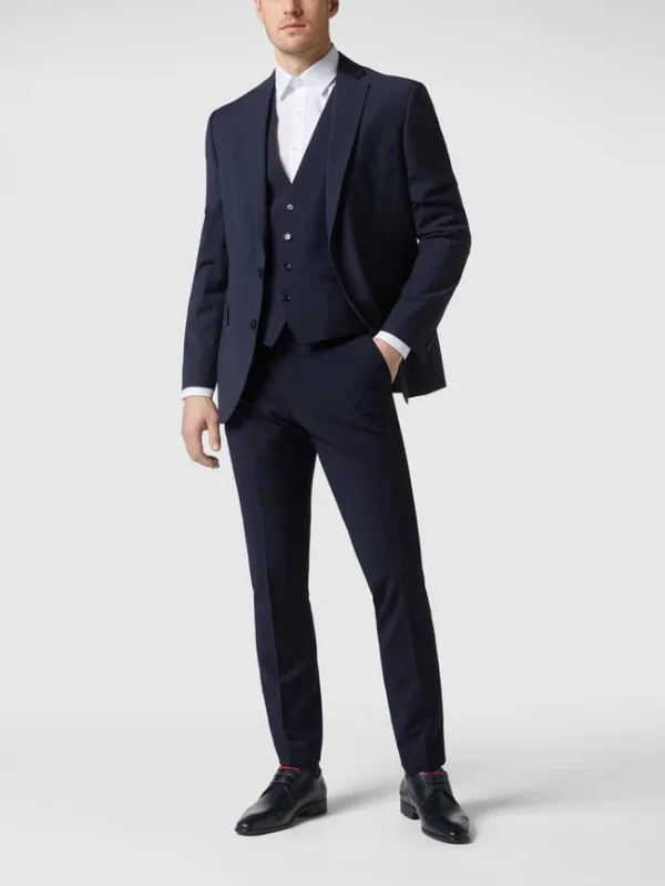 Budget ? MCNEAL Business-Hose Mit Webstruktur – Marineblau ? 1