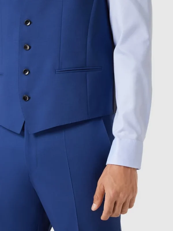 Großhandel ? BOSS Weste Mit Paspeltaschen Modell ‘Huge Vest’ – Marineblau ? 4