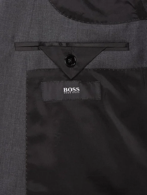 Blitzangebot ? BOSS Slim Fit Sakko Aus Reiner Schurwolle – Anthrazit ? 5