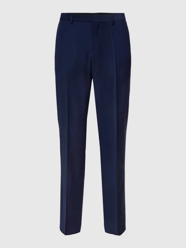 Besorgen ? BOSS Hose Mit Bügelfalten Modell ‘Simmons’ – Marineblau ? 3