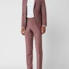 Billig ? Daniel Hechter Modern Fit Anzughose Mit Stretch-Anteil – Bordeaux Rot ? 19