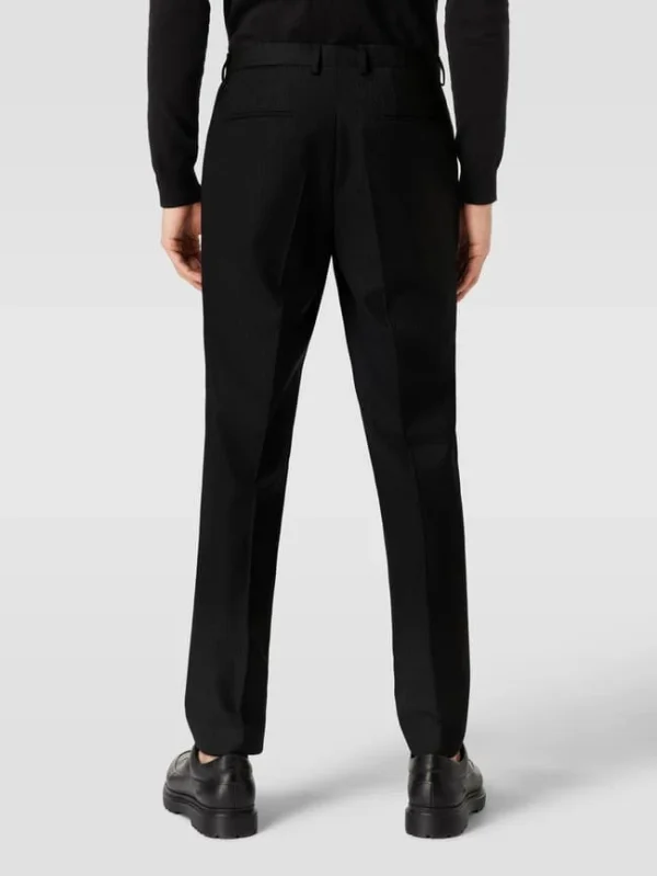 Großhandel ? HUGO Slim Fit Hose Mit Logo-Muster Modell ‘Getlin’ – Schwarz ? 6