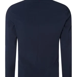 Bestpreis ? Drykorn Slim Fit 2-Knopf-Sakko Mit Webstruktur Modell ‘Whitston’ – Marineblau ⌛ 12