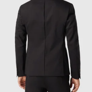 Bestpreis ✔️ Drykorn Slim Fit 2-Knopf-Sakko Mit Stretch-Anteil Modell ‘Hurley’ – Schwarz ? 15
