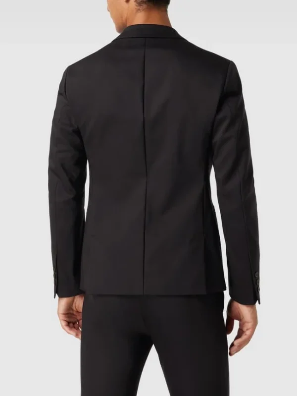 Bestpreis ✔️ Drykorn Slim Fit 2-Knopf-Sakko Mit Stretch-Anteil Modell ‘Hurley’ – Schwarz ? 6