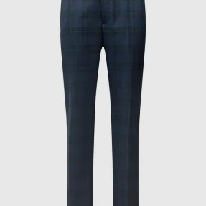 Budget ? MCNEAL Slim Fit Anzughose Mit Glencheck-Muster – Blau ? 9