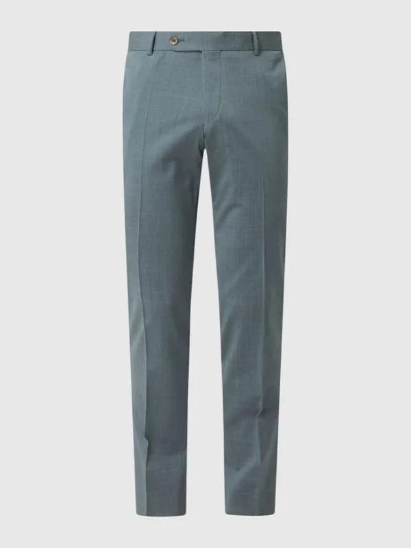 Budget ? Atelier Torino Slim Fit Anzughose Aus Schurwollmischung Modell ‘Cane’ – Grün ? 3