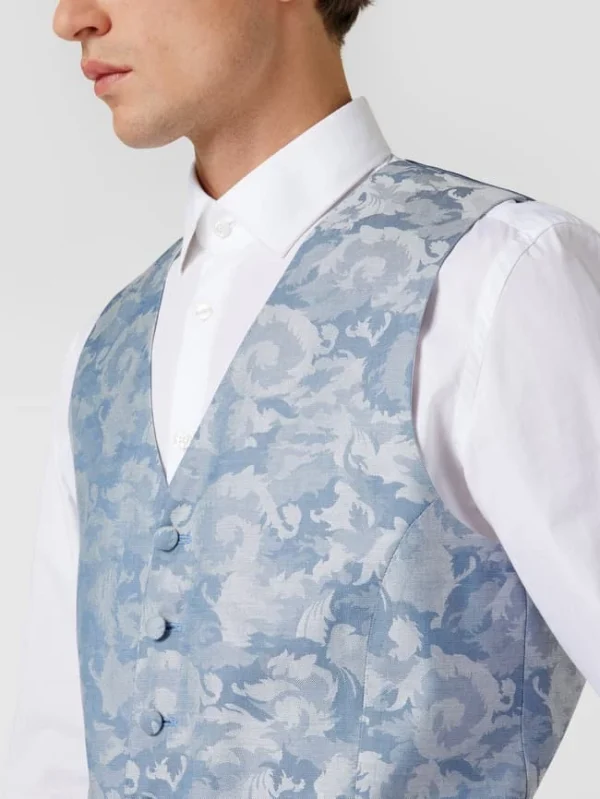 Budget ? JOOP! Collection Weste Mit Allover-Muster – Hellblau ? 4