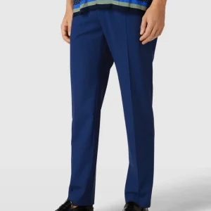 Schlussverkauf ? BOSS Slim Fit Anzughose Aus Schurwoll-Mix Modell ‘Genius’ – Marineblau ? 13