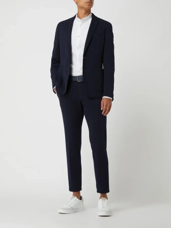 Billig ? DIGEL Extra Slim Fit Anzughose Mit Viskose-Anteil Modell ‘Nanno’ – Dunkelblau ❤️ 1