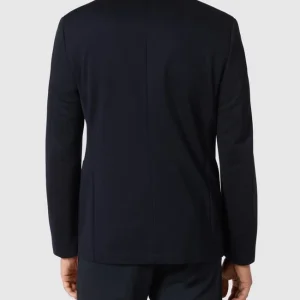 Auslauf ✨ Cinque Slim Fit 2-Knopf-Sakko Aus Jersey Modell ‘Cidatini’ – Marineblau ? 15
