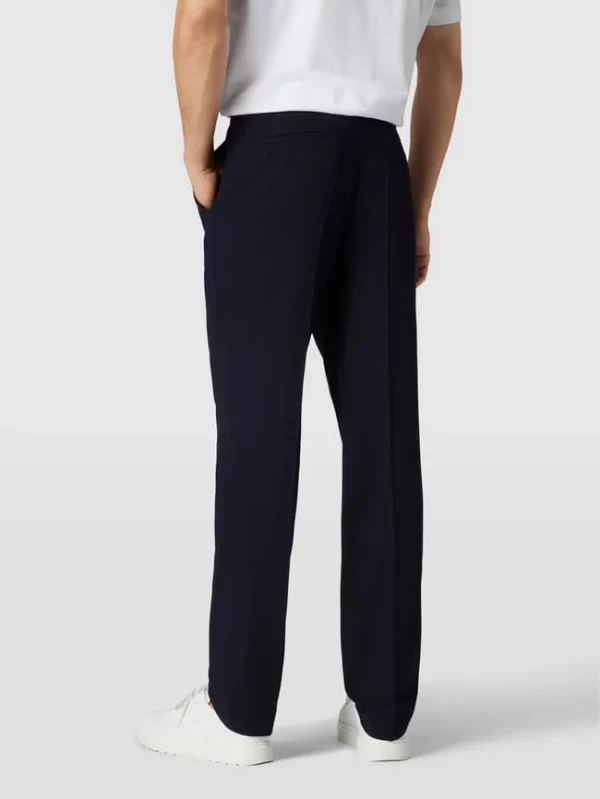 Schlussverkauf ? BOSS Hose Mit Bügelfalten Modell ‘Leon’ – Marineblau ? 6