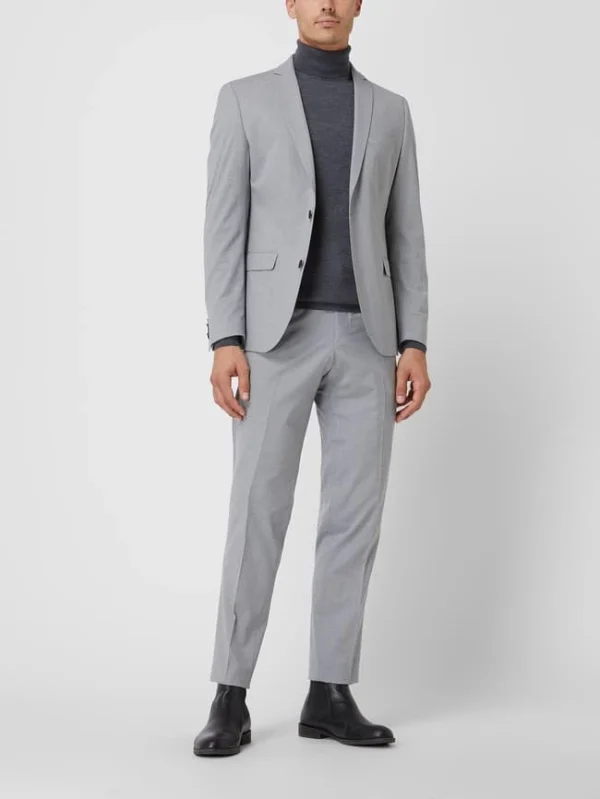 Bestpreis ? S.Oliver BLACK LABEL Slim Fit Anzughose Mit Stretch-Anteil Modell ‘s.Opure’ – Hellgrau ? 1