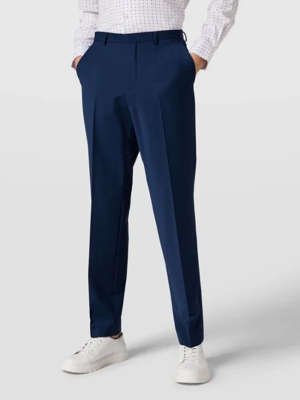 Besorgen ? HUGO Hose Mit Bügelfalten Modell ‘Simmons’ – Royalblau ? 5