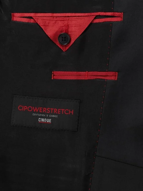 Besorgen ✔️ Cinque Super Slim Fit Smoking-Jacke Mit Schurwoll-Anteil Modell ‘Cifestivo’ – Schwarz ? 7