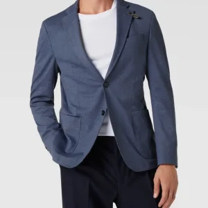 Auslauf ? Baldessarini Slim Fit 2-Knopfsakko Mit Anstecknadel Modell ‘Seba’ – Blau ? 13