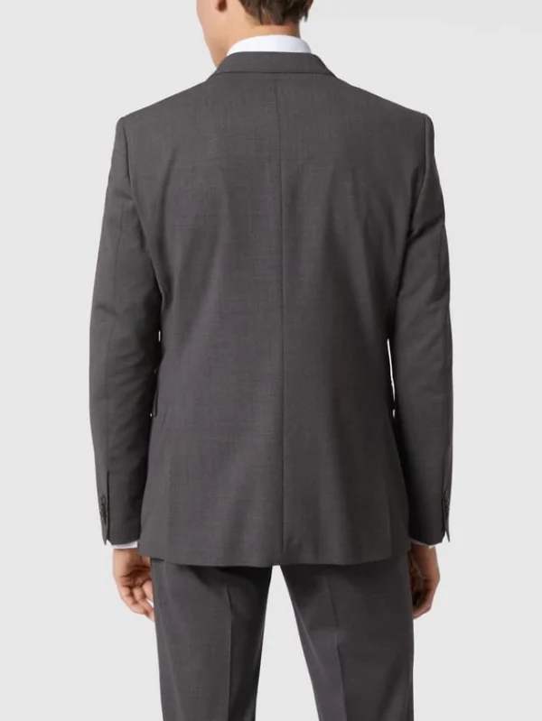 Bestpreis ? CG – Club Of Gents Slim Fit 2-Knopf-Sakko Mit Pattentaschen Modell ‘Caden’ – Dunkelgrau ⭐ 6