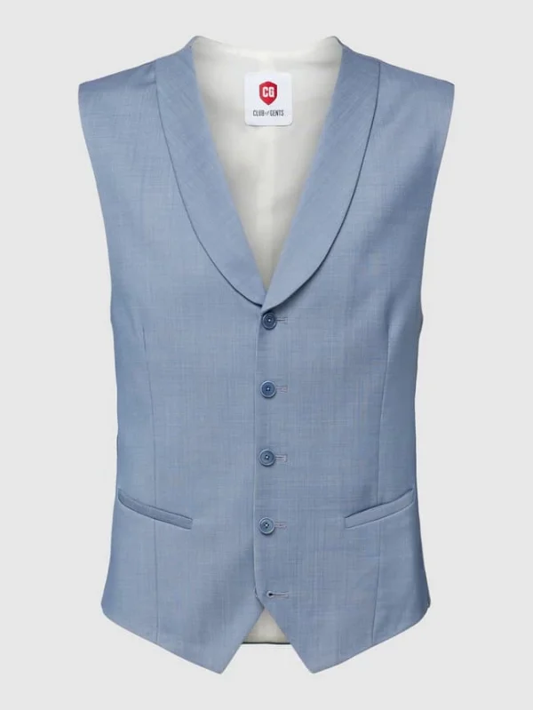 Top 10 ⭐ CG – Club Of Gents Weste Mit Schalkragen – Hellblau ? 3